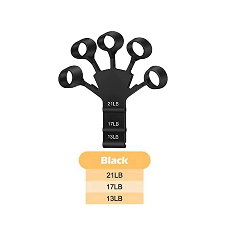 4-Pack Finger Extensor Adjustable Silicone Hand Trainer Five Finger Exerciser for Improving Finger Function and Movement. 