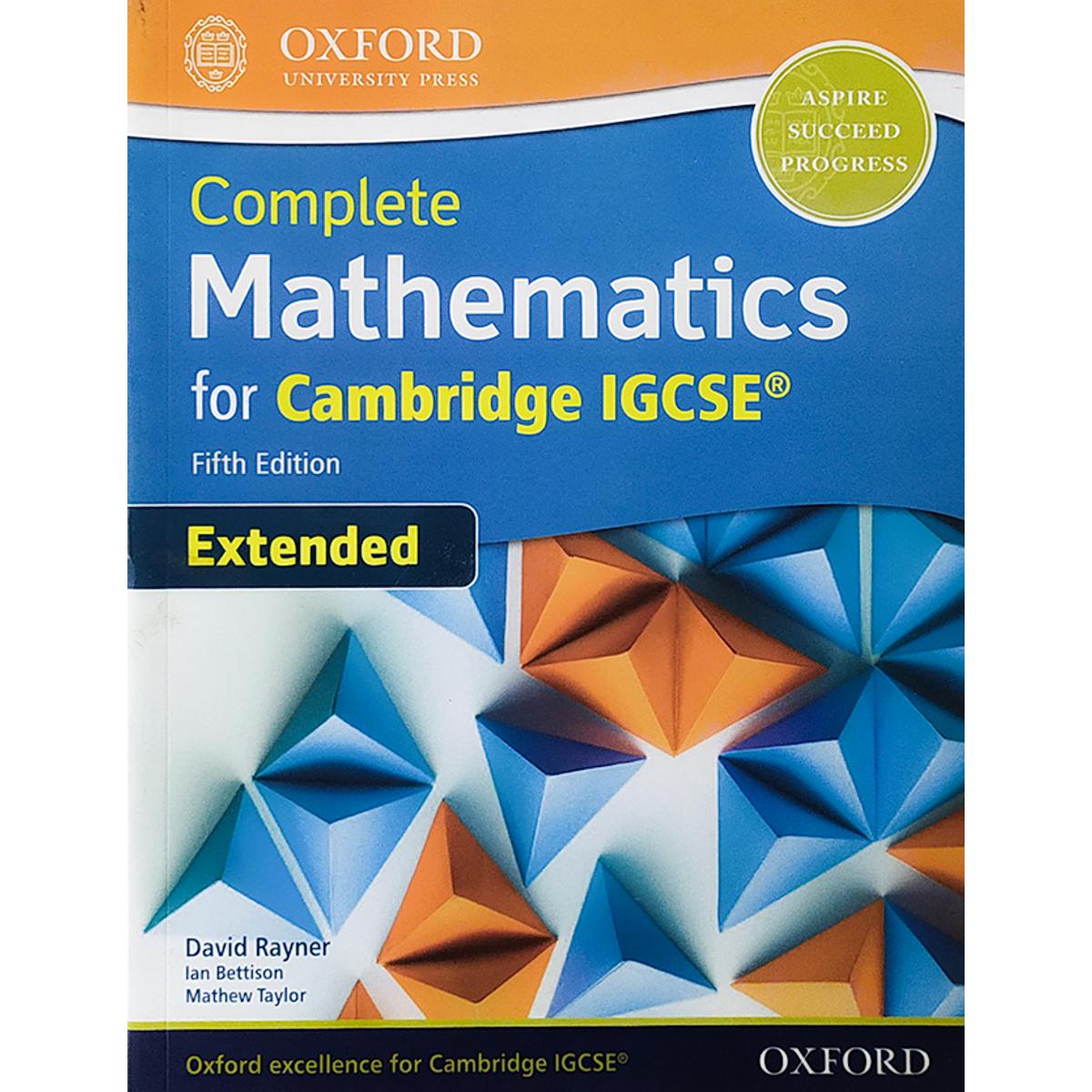 Complete Mathematics for Cambridge IGCSE® Student Book (Extended) Fifth Edition
