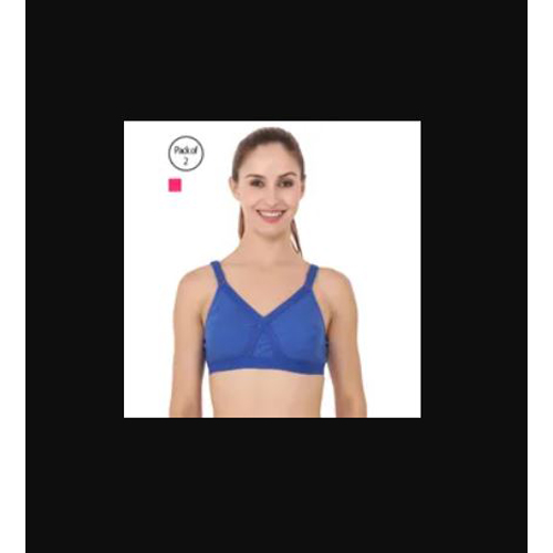 Floret Crossfit Non-Wired Non Padded Full Coverage Bra For Women Blue 42