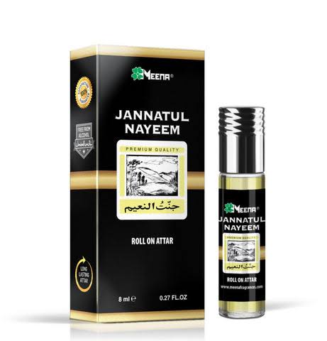 Jannatul Nayeem Attar By Meena Long Lasting Good Fragrance 8 Ml - Ator. 