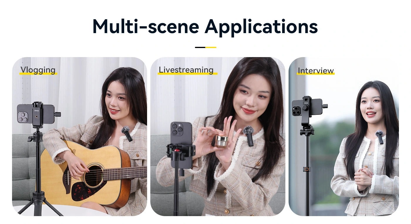 Ulanzi WM-10 Wireless Clip-on Microphone for Type-c Mobile. 