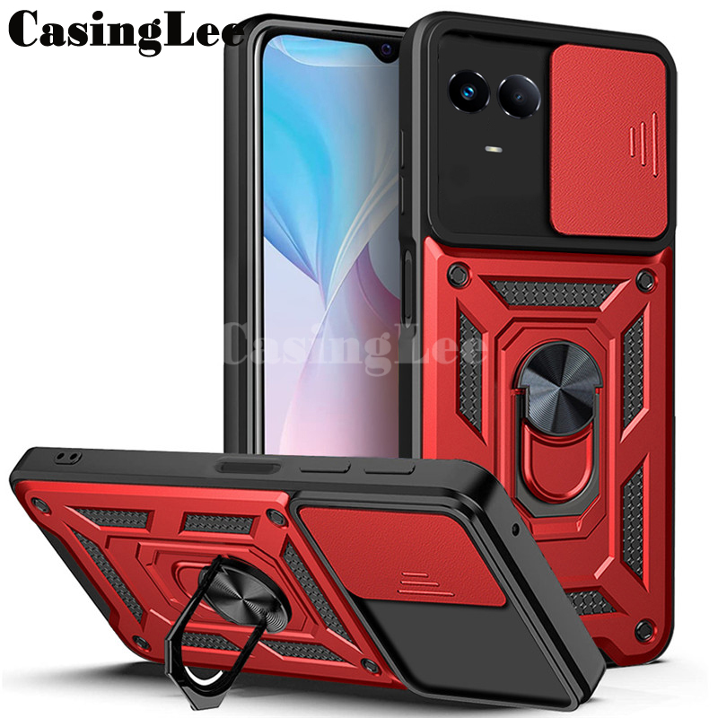 For Realme 11 5G Armor Ring Case Cover Magnetic Car Holder Shockproof Camera Protection for Realme 11 5G Back Cover