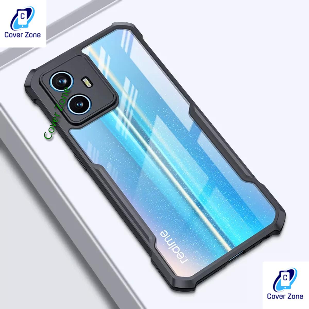 For Realme 10 Pro+ Shockproof TPU Bumper Clear Acrylic Mobile