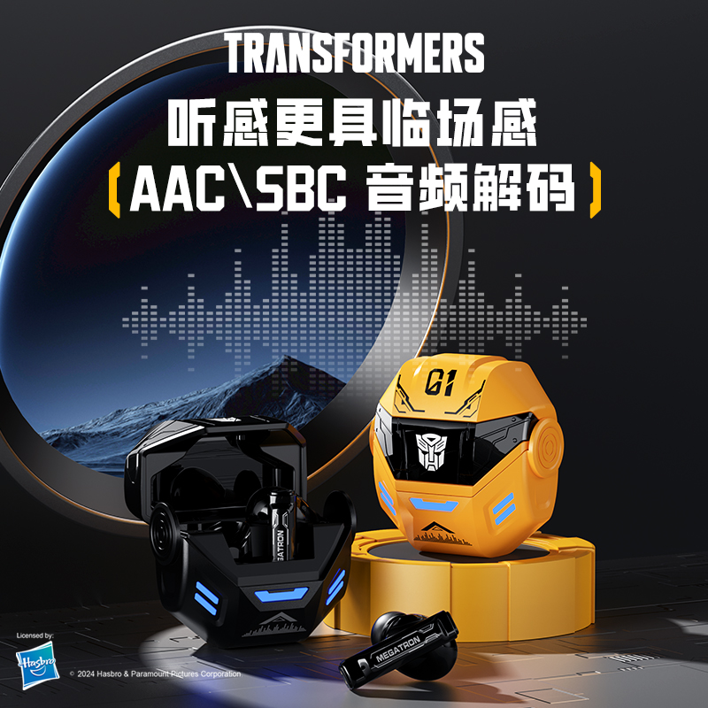 Transformers TF-T36 TWS Gaming Music Dual Mode Earphones Bluetooth 5.4 Wireless Earbuds Low Latency HIFI Stereo Headset. 