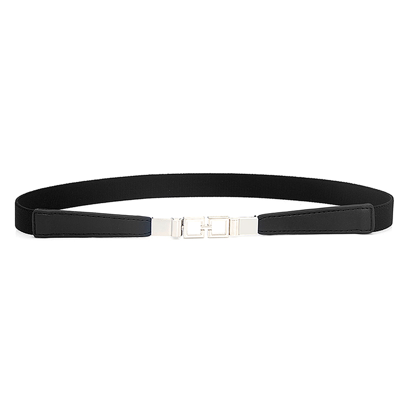 Women Waist Belt Narrow Stretch Dress Belt Thin Buckle Waistband For Dress