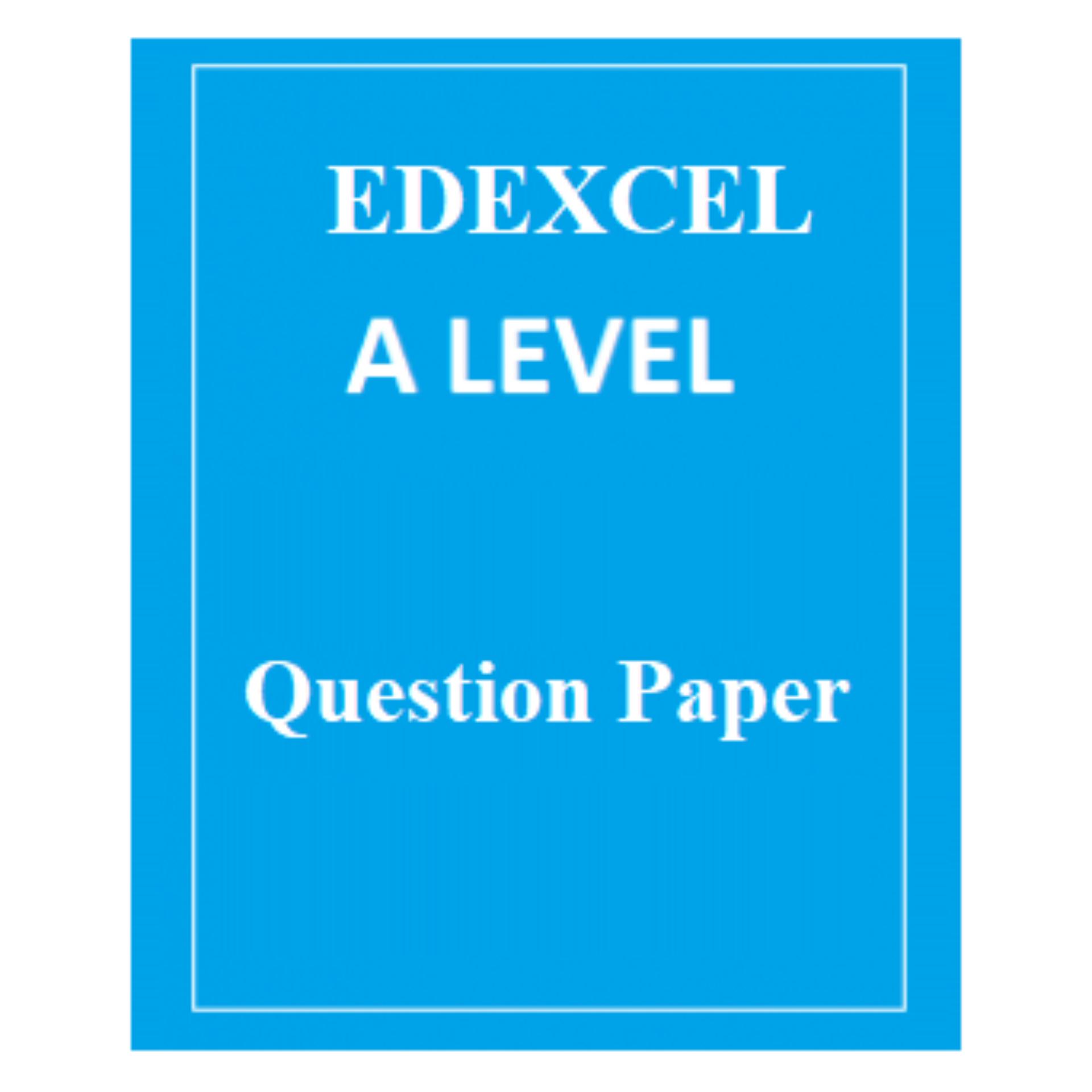 Edexcel IAL Biology Unit 5 Question Paper. 