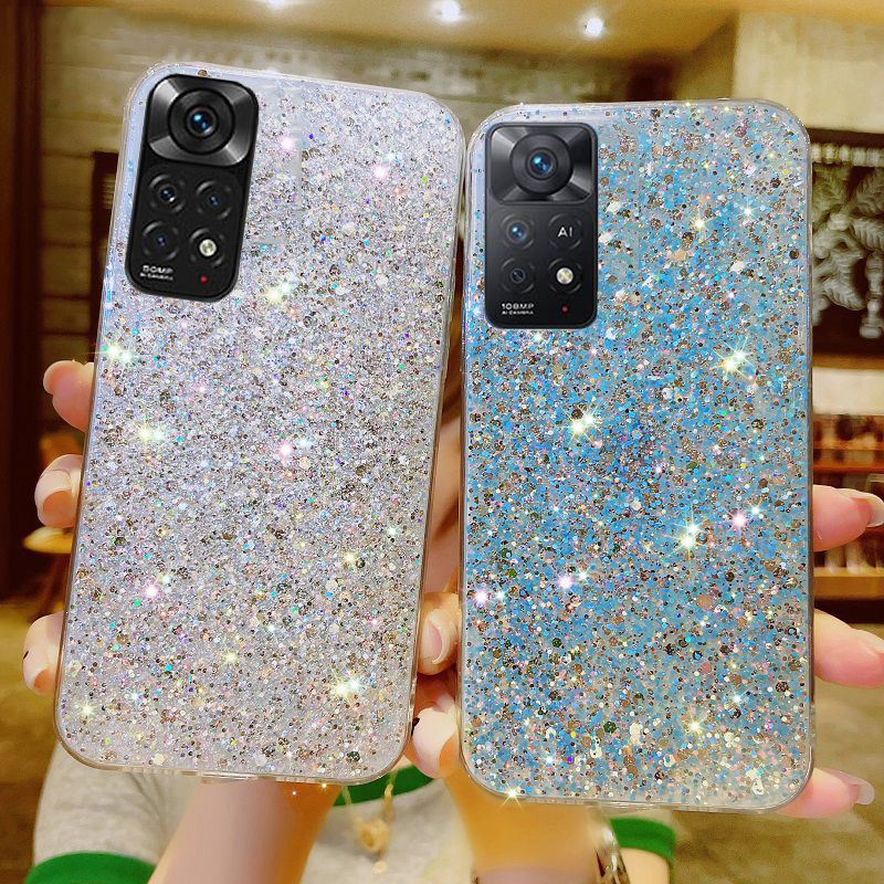 Custodia DEDUX Per Xiaomi Redmi Note 12 Pro+ 5G, Cover In TPU Con Effetto Marmo Glitterato E Doppia Placcatura. Sottile, Flessibile E Anti-graffio.