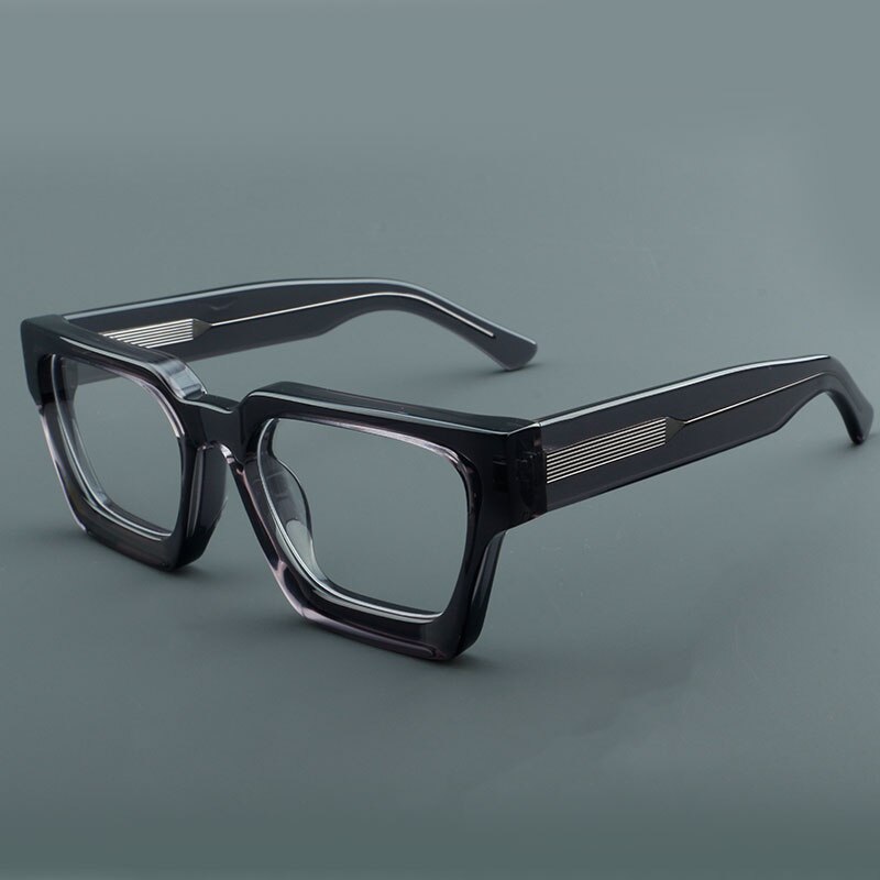 Top Quality Acetate Frame Eyewear Frame Vintage Square Brand Design Eyeglasses. 