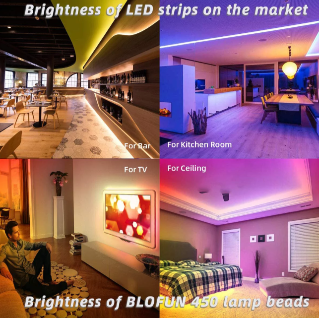 LED Light Strip 1-30Meter TV LED Backlight USB RGB 5050 Color Strip, Synchronized Color Changing LED String Lights, Remote App Control, Halloween Decorative Night Light, Suitable for Home, Bedroom, Christmas Party, Holidays Ceiling decoration. 