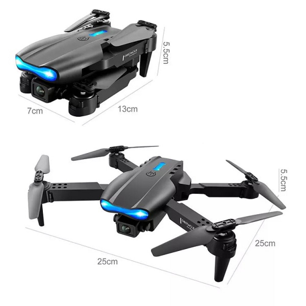 E99 PRO 4K WiFi Drone Dual Camera Dual Battery Foldable Drone. 