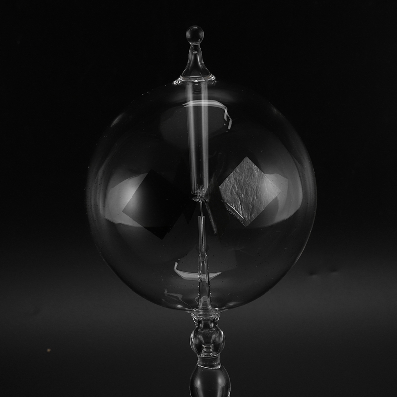 20.5cm Glass Windmill Solar Powered Crookes Radiometer Light Mill/Educational Teaching Study Tool/Office Home Decoration. 