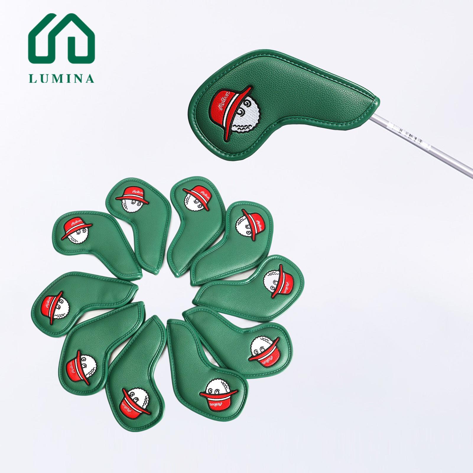 Lumina Golf Club Cover Delicate Embroidery Solid Color Golf Iron Head Cover. 