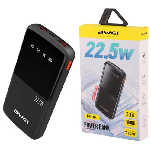 Awei P10K 10000mAh Fast Charing Powerbank 22.5W Power Bank