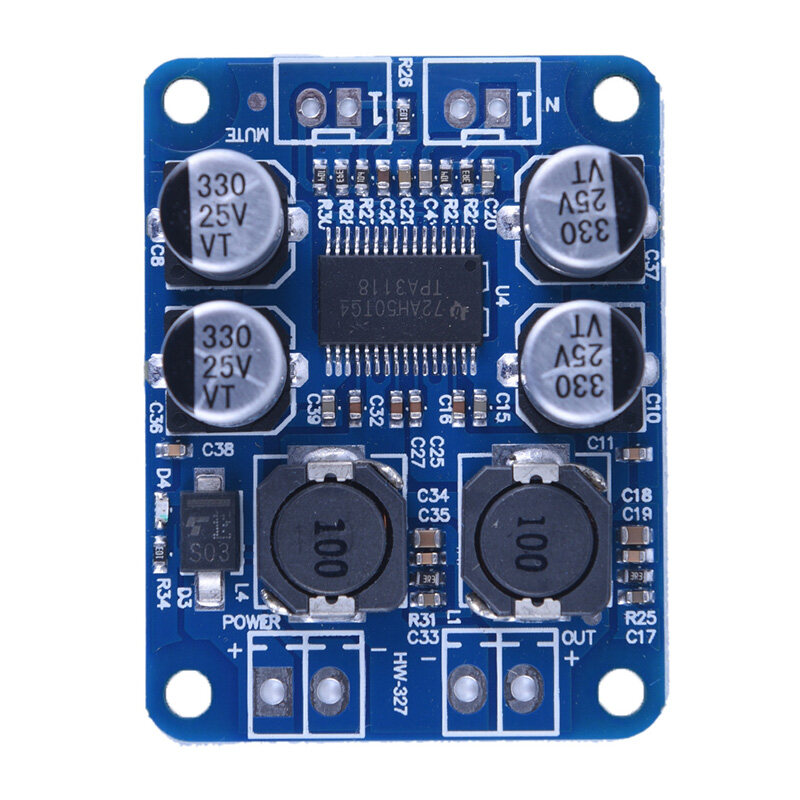 TPA3118 PBTL Mono Digital Amplifier Board 1X60W 8-24V POWER AMP Replace TPA3110. 