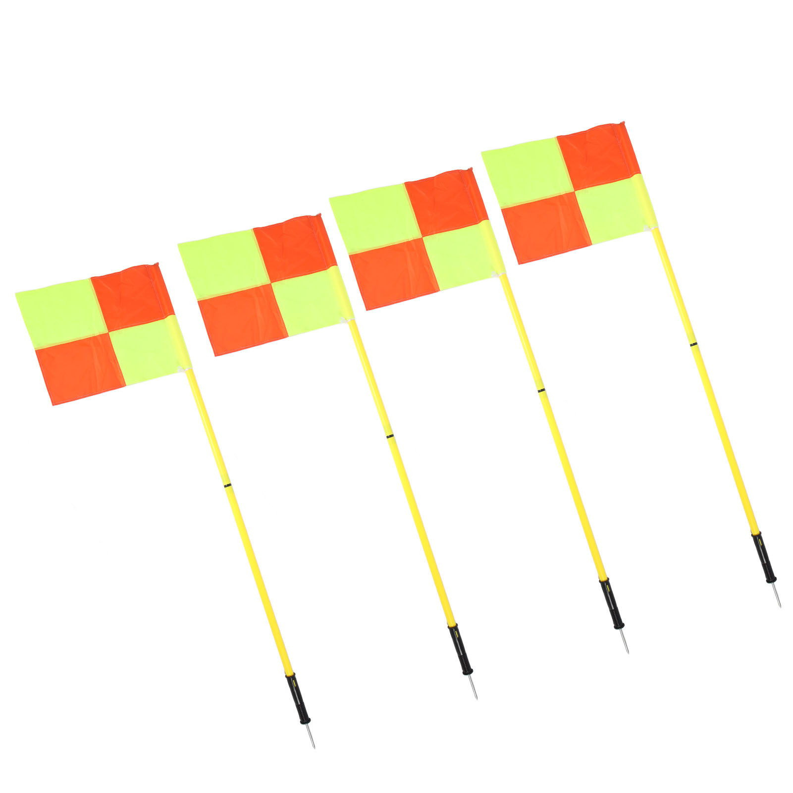 Soccer Flags Poles 2 Section 1.5m Poles High Visibility Lightweight Soccer Field Corner Flags with Storage Bag for Outdoor. 
