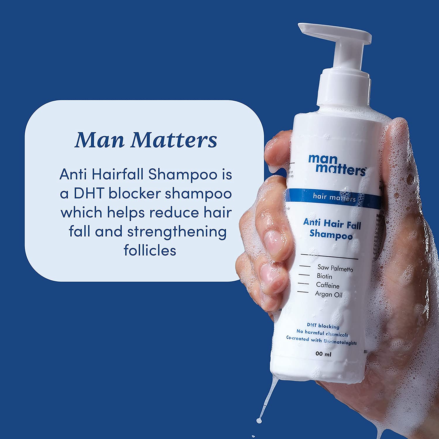 Man Matters Double Dht Blocking Anti Hair Fall Shampoo-200 ml. 
