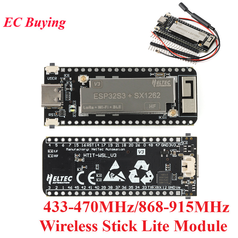 Esp32 Sx1262 Lora Wifi Ble Module Development Board Lorawan 433-470 868-915mhz Wireless Lite For Meshtastic Mesh Network