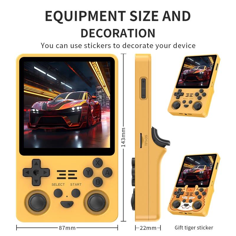 POWKIDDY NEW RGB20SX Handheld Game Console 720*720 4 Inch IPS Screen Built-in WIFI Retro Gaming Opending Linux Children's Gifts. 