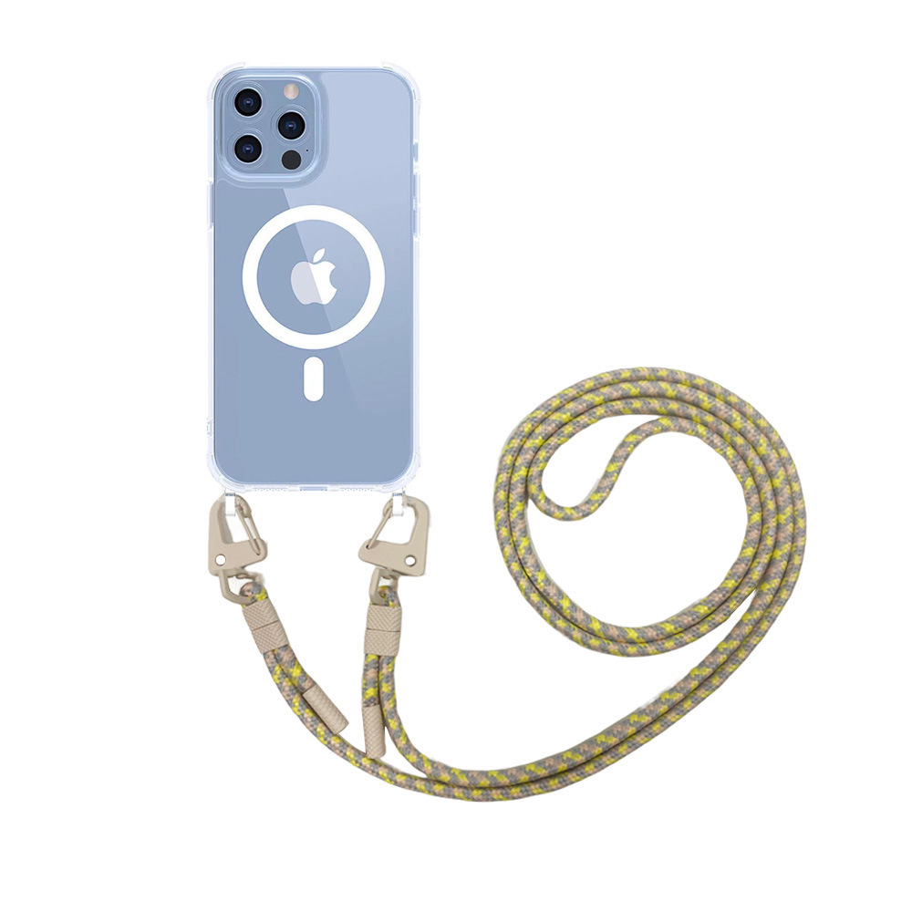 Cross Body Lanyard Applicable iPhone15Pro Phone case XOUXOU Apple 14 All-Inclusive Magnetic Case. 