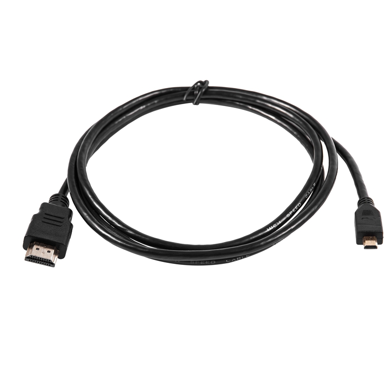 BRADOO- 1 Pcs 1.5M Micro-Hdmi To Hdmi Cable for Hd Tv Camera Gopro Hero 3 & 50Pcs Color Mixing Cable Cord Strap Hook Loop. 