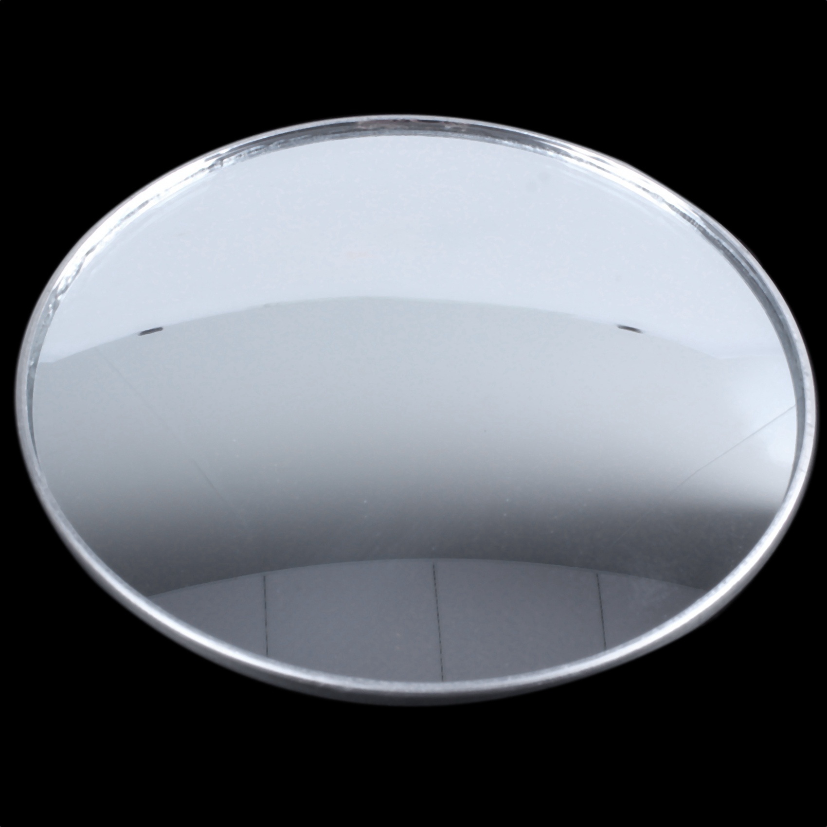 QUANBU 4X Silver Tone 3 inch Round Convex Rear View Blind Spot Mirror for Car Auto. 