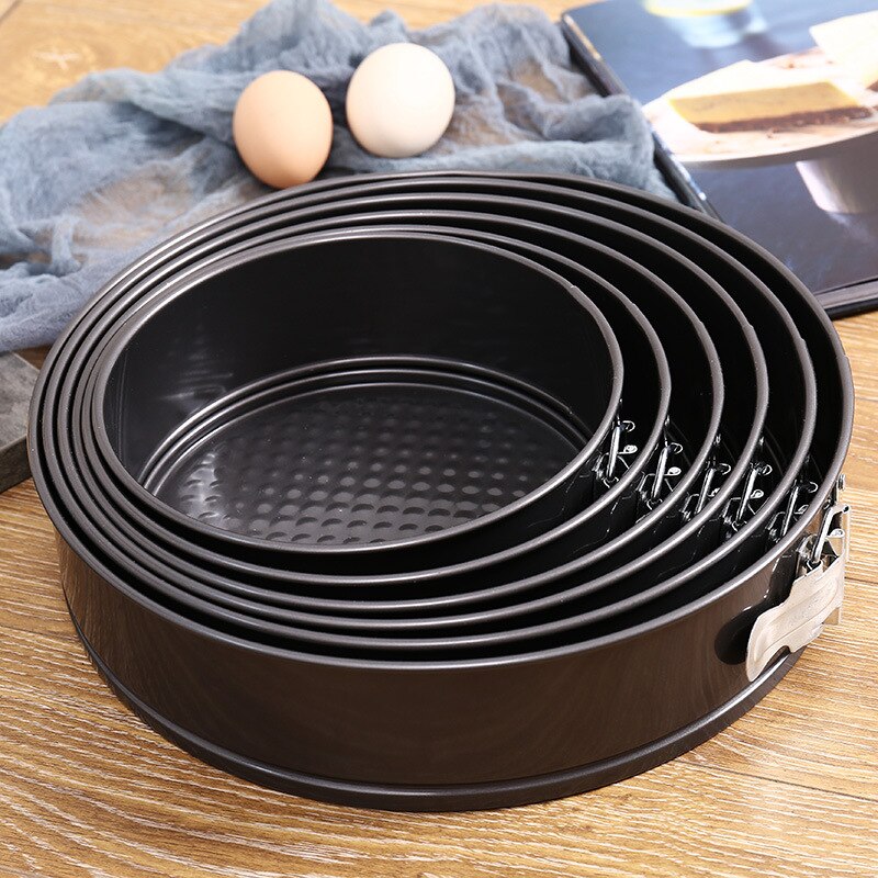 Round Mousse Honeycom Carbon Steel Cake Mold Baking Utensils Multiple Sizes Are Available Round Cake Mold Lock Live Bottom