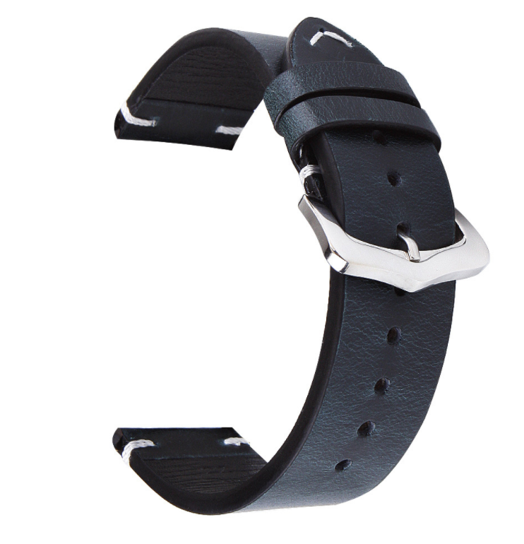 18mm19mm 20mm 21mm 22mm 24mm Cowhide Watchband Vintage Leather Oil Discoloration Strap For Watches Accessories Wristbands