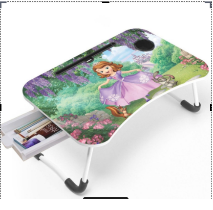 " Multi-function and Removable Stand Folding Computer Laptop Desk Small Bed Desk Simple Dormitory Lazy Table Bed with Laptop Table with Holder Slot Portable Table Stand for Laptop Tablet Reading Table - cloth stand". 