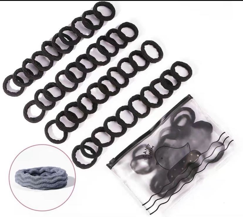 Barrel thickened adult rubber band hair band Korean high elastic rubber band women's hair tie seamless hair rope simple hair rope