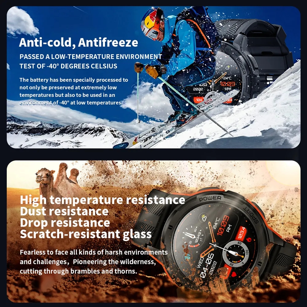 C25 Amoled Smart Watch Men's Waterproof Bluetooth Call 1.43-inch high-definition 466 * 466 screen 100+30 days of exercise. 