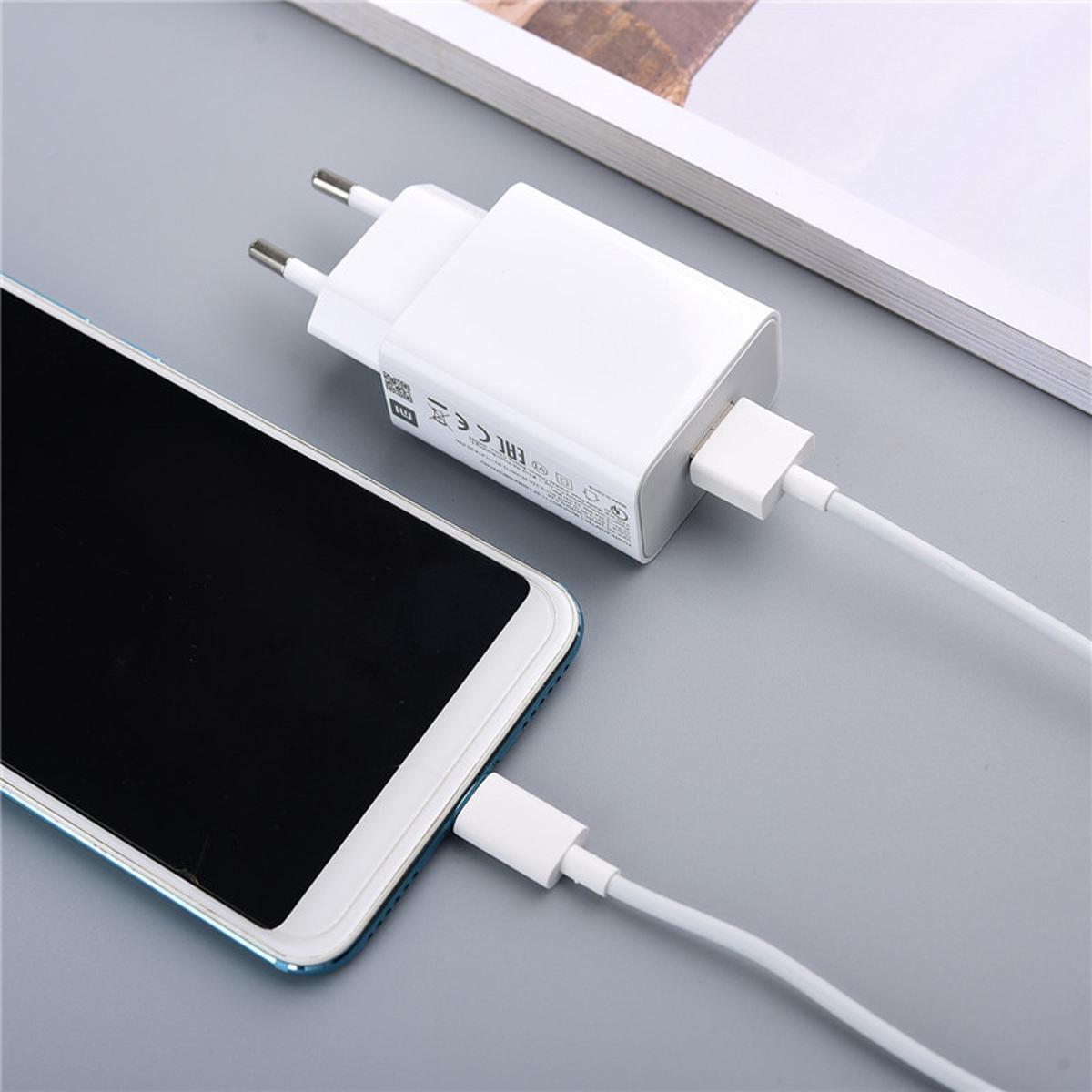 Xiaomi MDY-11-EP EU Fast Charger 22.5W QC 3.0 USB Adapter 100CM Type C Fast Charging Cord For MI 10 9 Lite Redmi 9A 9C
