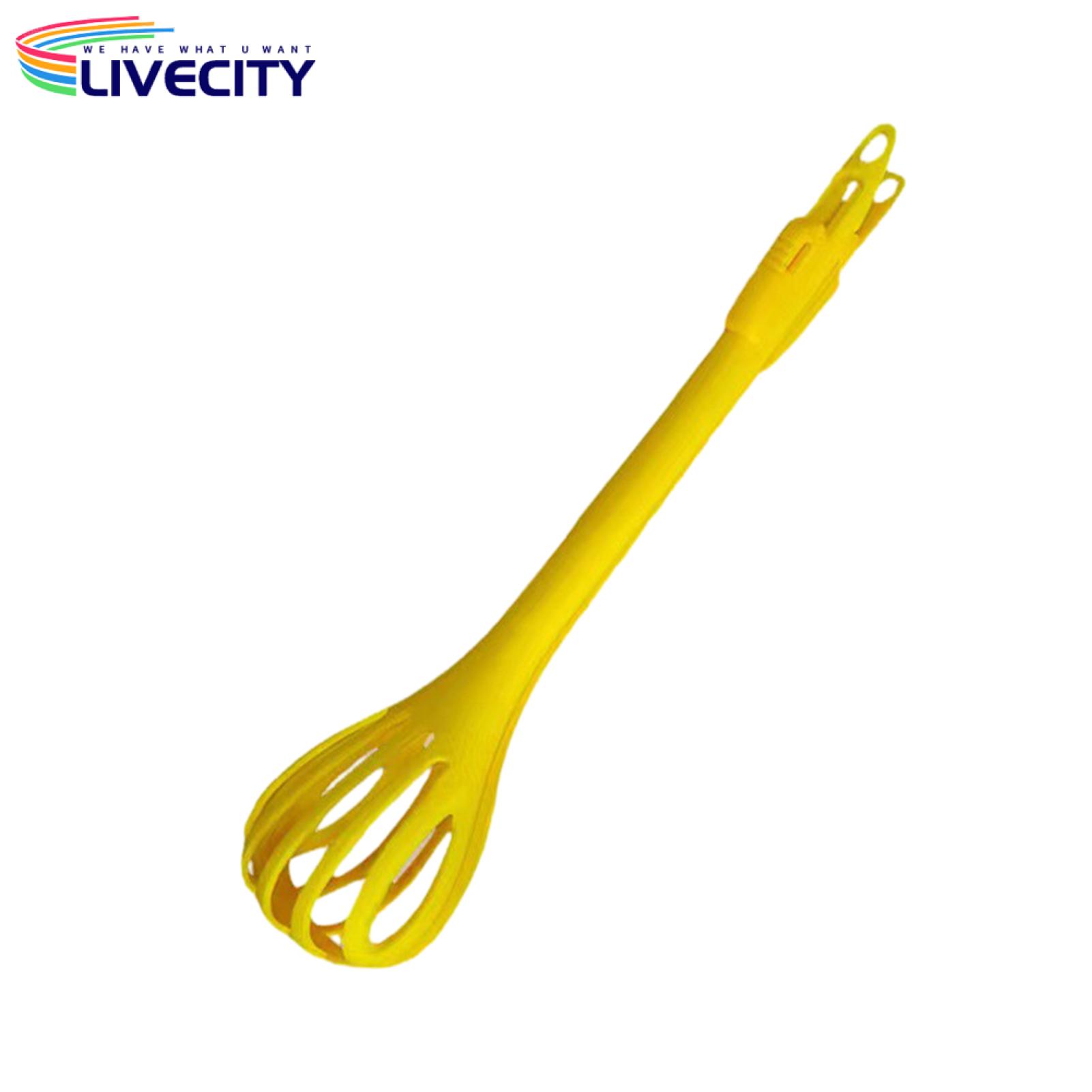 Versatile Egg Beater Food Clamping Tool Easy Grip Non-slip Handle for Baking Stirring Eggs 3 in 1 Multifunctional Kitchen Gadget