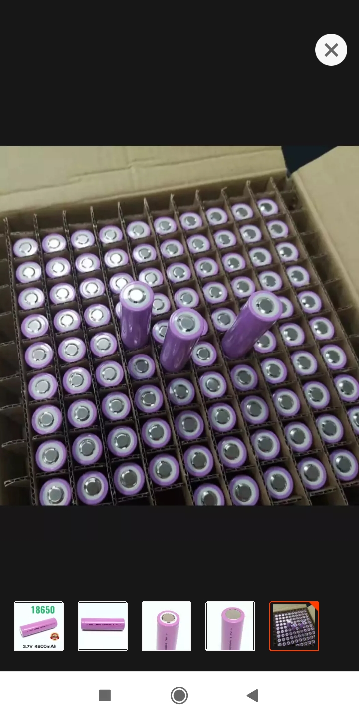 18650 3.7V 4800mAh Rechargeable Battery Use for Power Bank , Laptop Battery pack , Torch light , LED Light Etc. 