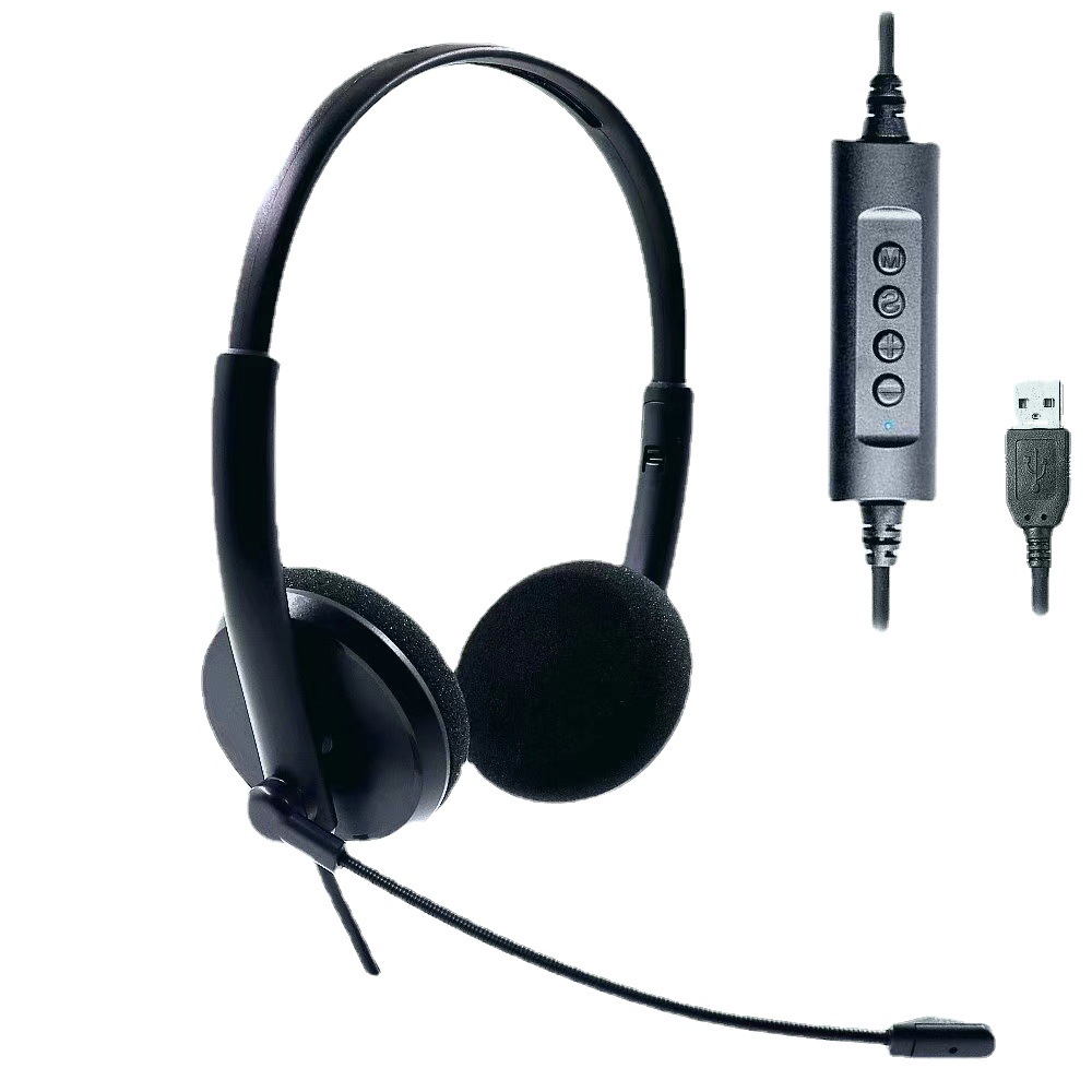 New USB interface teaching online class headset, conference call business headset, game headset