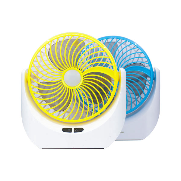 Jy super Lithium rechargeable mini table fan with LED light -1880 - Signifying Quality. 