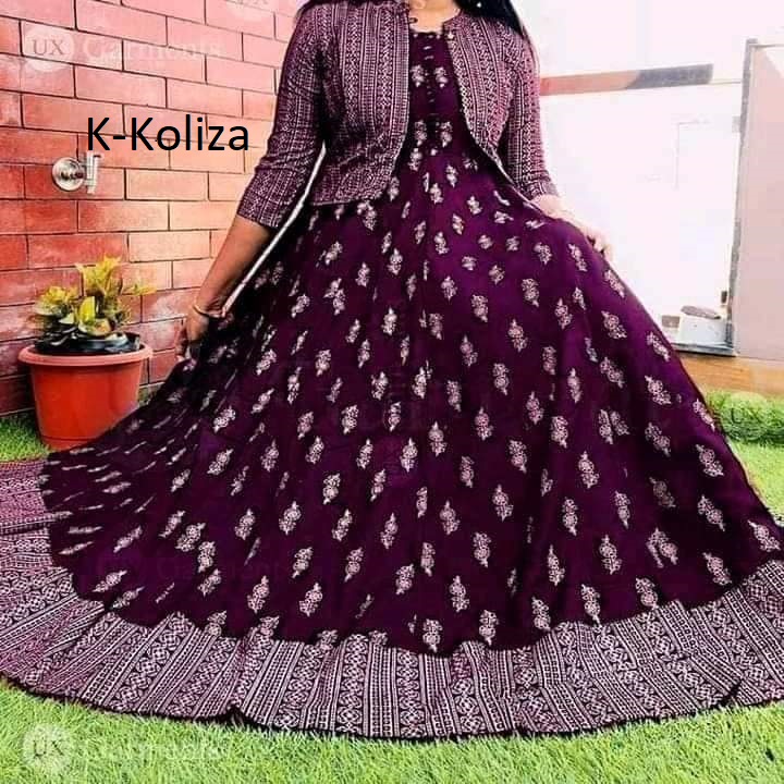 Exclusive Long Kurti Gown with Koti for Women/Girls – Stylish and Elegant. 