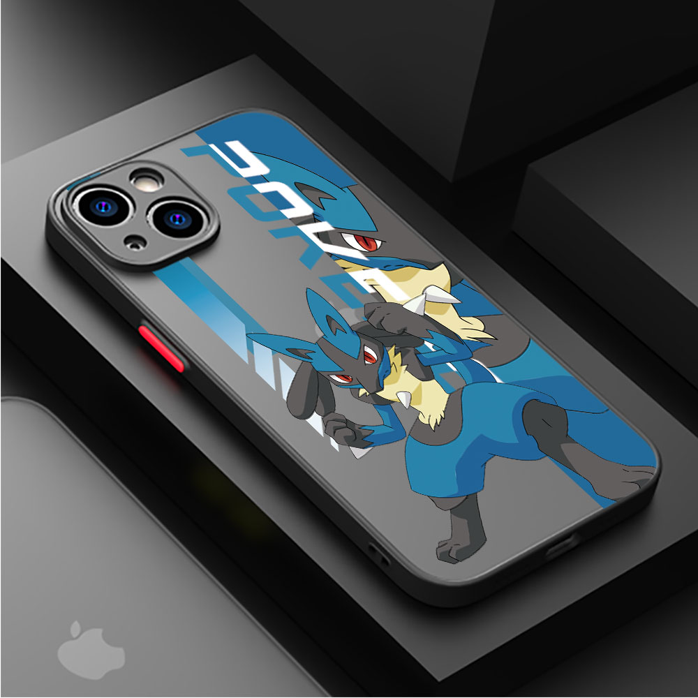 Matte Case for IPhone 15 13 12 11 14 Pro Max Mini X XS Max XR 6relax 7 8 Plus SE(2020) Shockproof Cases P-Pokemons Charizard Lucario. 