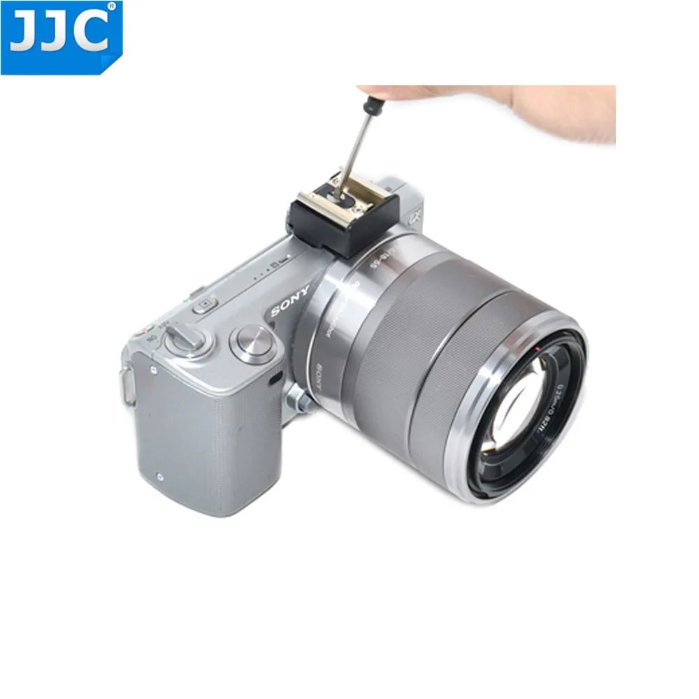 JJC MSA-6 Smart Accessory Terminal to standard Hot Shoe Flash Microphone Adapter For Sony NEX5 NEX 5N NEX C3 NEX 3 camera. 