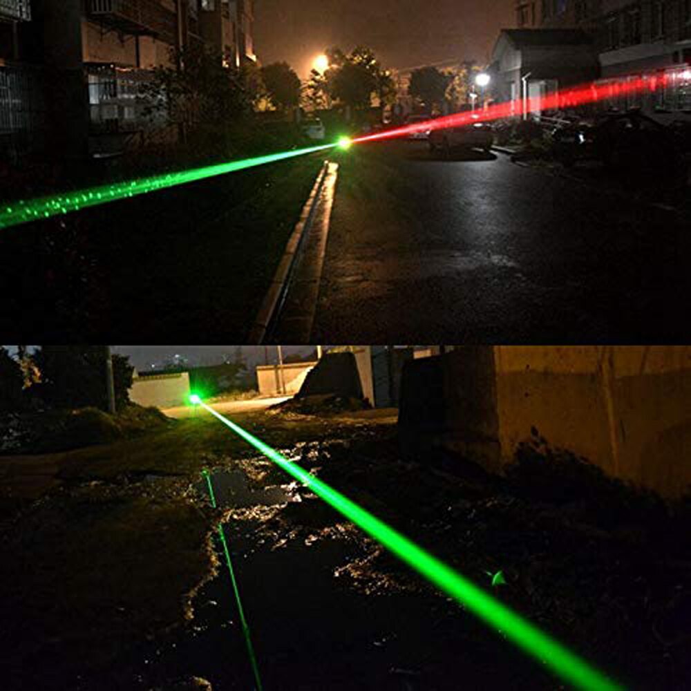 【2023】 (No Batteries Provided) Tactics Green Laser Pointer- 301 High Powerful Continuous Line Red Dot Laser Torch Single Starry. 
