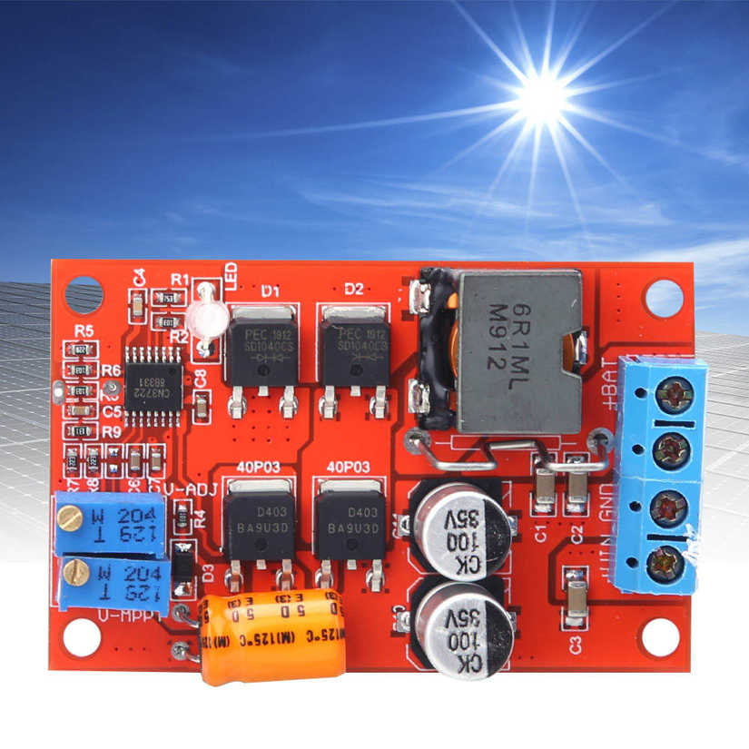 MPPT Solar Panel Regulator Charging Controller 5A. 