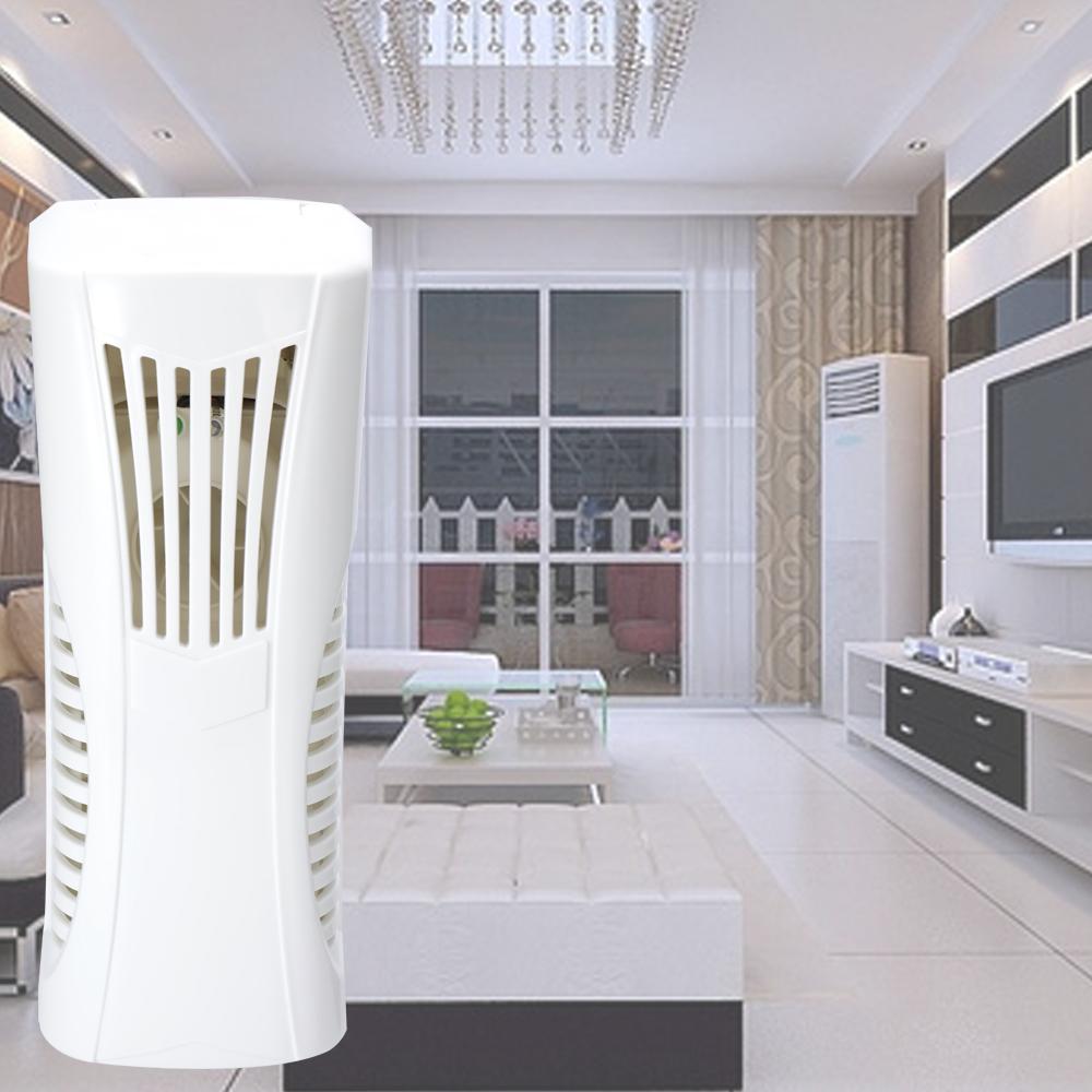Migeet Pure White Fan Type Essential Oil Fragrance Machine Wall-mounted Tabletop Dual Purpose Automatic Air Freshener with Light Sensor and Timer. 