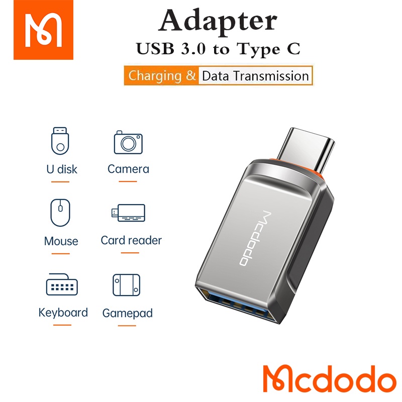 Mcdodo OTG-860/873 USB 3.0 Camera Adapter OTG Cable Compatible with Type C/ iP iOS 13 or Above. 