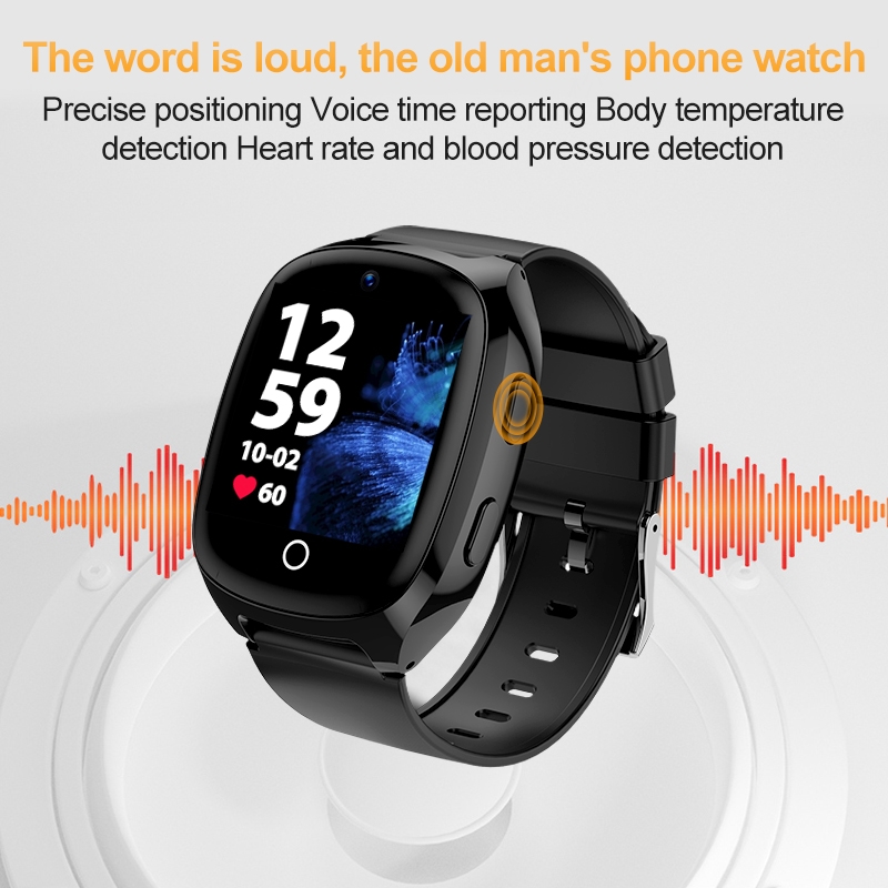 D300 1.54 inch IPS Screen Watch, Support Tracking and Positioning & Video Call With Body Temperature. 