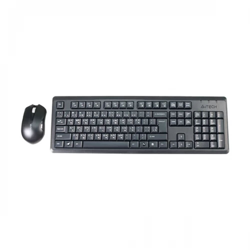 A4 Tech 4200N Black Wireless Keyboard & Padless Mouse Combo with Bangla. 