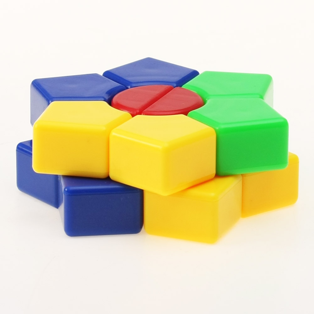 【happy one】DianSheng Hexagram two-layer Hexagon Speed Magic Cube Twist Puzzle Educational Colorful Puzzle Professional. 