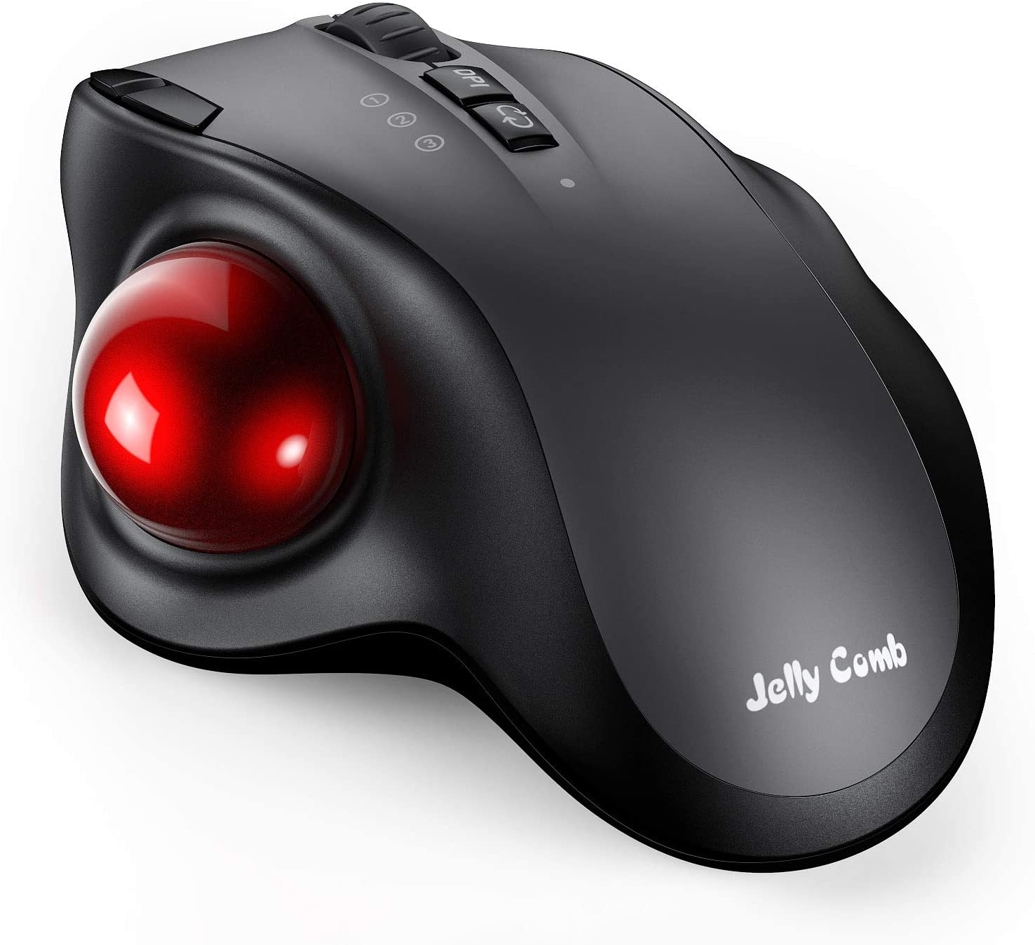 Jelly Comb Rechargeable Trackball Mouse Bluetooth+2.4G Dual Mode Wireless Mouse for Mac Computer Laptop Tablet Gamer Mause. 