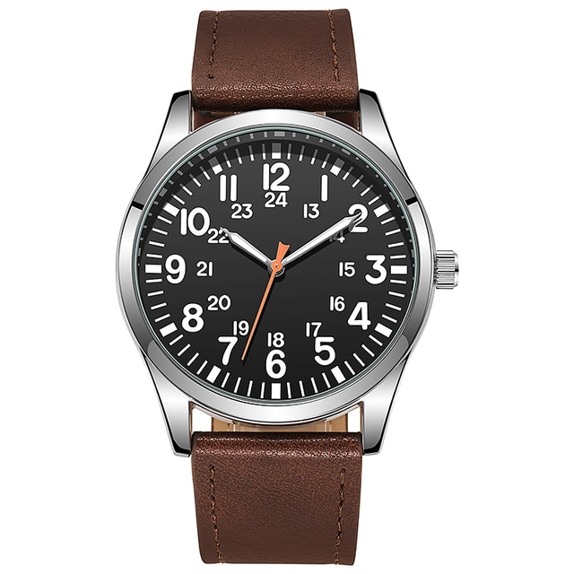 Homesickneisi】Air Force Field Watch Fabric Strap 24 Hours Display