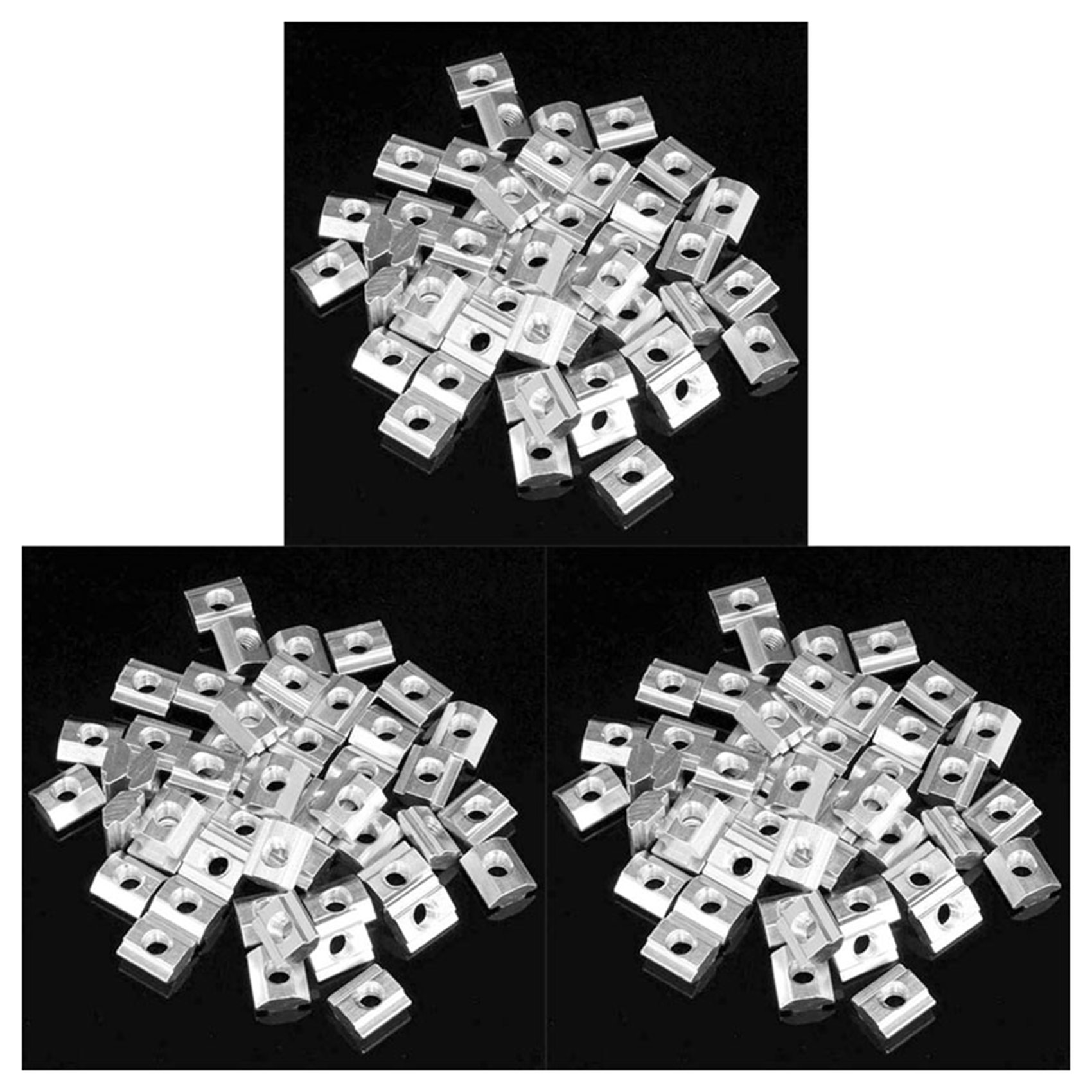 150Pcs M5 T Sliding Nut Zin-Plated Carbon Steel T Sliding Nut for 2020 Aluminum Profile