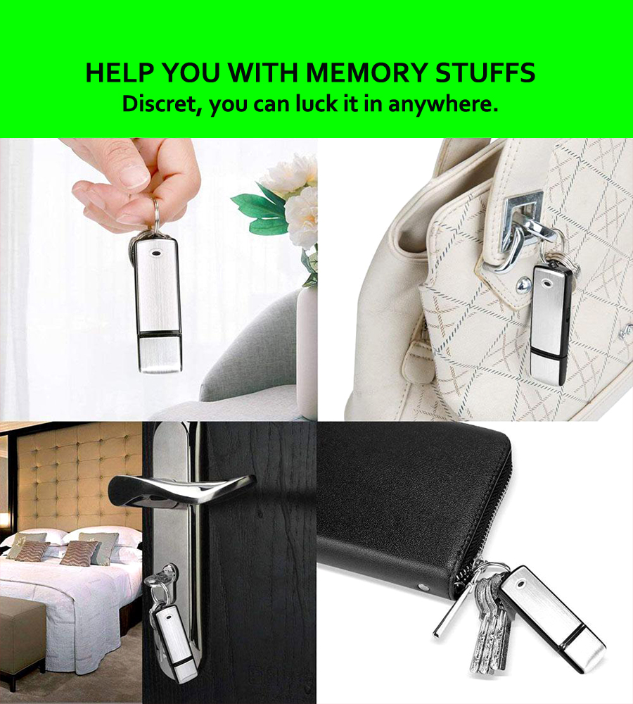 Voice Recorder with 8GB Built-in Audio Storage. 