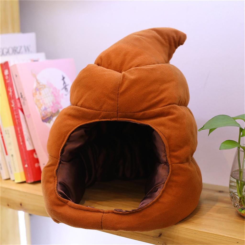 Cocoapps Store-Shiba Inu Plush Stuffed Soft Pillow Doll Cartoon Poop Hat Cute Shiba Soft Toy. 